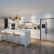 2pac modern design kitchen cabinet
