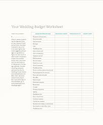 wedding budget worksheet 1 sy wedding