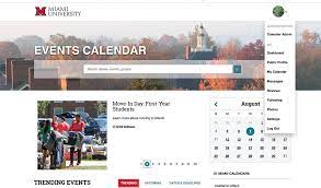 new university events calendar reflects