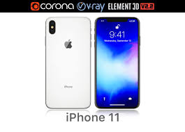 Apple iPhone XS MAX white 3D
