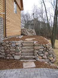 Stone Steps Retaining Wall