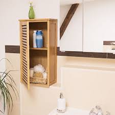 Relaxdays Bamboo Bathroom Cabinet Size