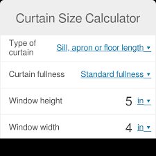curtain size calculator