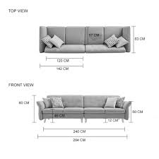 janell 4 seater sofa light grey