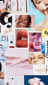 glossier moodboard collage iphone