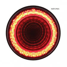 24 Led 4 Round Mirage Stop Turn Tail Light Red Led Clear Lens Walmart Com Walmart Com