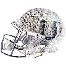 The indianapolis colts are an american football team based in indianapolis. Indianapolis Colts Swarovski Crystal Adorned Mini Helmet By Rock On Sports