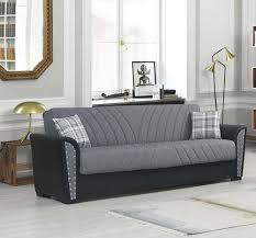 Salinas Gray Microfiber Sofa Bed By