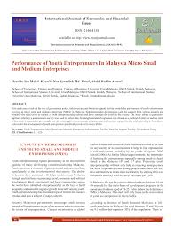 The strategic significance of small and medium enterprises (smes) in national development is widely recognized, in both developed and developing countries, and malaysia is no exception. Pdf Performance Of Youth Entrepreneurs In Malaysia Micro Small And Medium Enterprises
