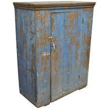660 x 1200 jpeg 186 кб. Antique Blue Distress Painted Pa Rustic Primitive Jelly Cupboard Pantry Cabinet For Sale At 1stdibs