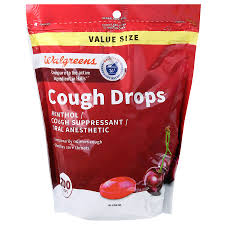 walgreens cough drops cherry flavor 200