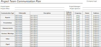 Communication Plan Template For Excel Robert Mcquaig Blog