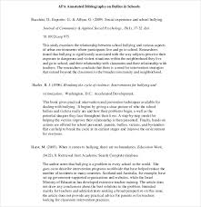 Sample Annotated Bibliography Apa annotated Bibliography Apa     Template net
