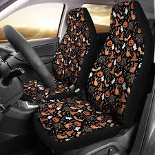 Car Seat Covers Black Orange