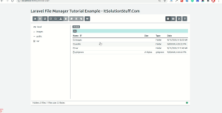 laravel file manager tutorial step by