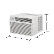 Air conditioners are a blessing in a hot climate, but with their thermostat minds they're almost like sticking a vacuum cleaner in your wallet. Ge 24 000 Btu 230 Volt Electronic Heat Cool Room Window Air Conditioner Aee24dt The Home Depot