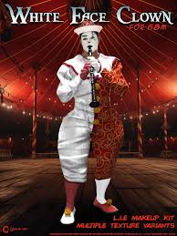 white face clown for g8m request