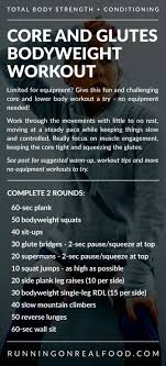 no equipment core and glutes workout