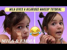 mila stauffer gives a makeup tutorial