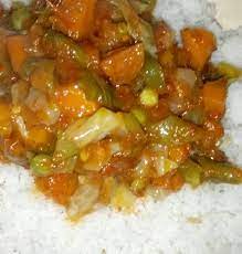 A wanke acca sannan a rege a zuba a madambaci ya yayi rabin. Recipe Appetizing Dambun Shinkafa Vegetable Soup Cookcodex