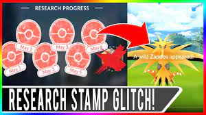POKEMON GO RESEARCH GLITCH! Receive Zapdos Breakthrough Encounter One Day  Early! Double Stamp Glitch - YouTube