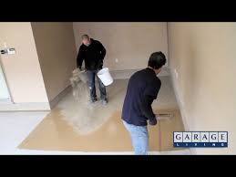 garage floor coating application