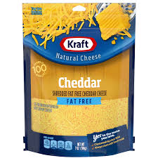 kraft cheddar fat free shredded cheese