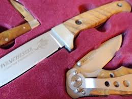 Jigged bone handles with no chips or cracks. Winchester 2006 Limited Edition 3 Piece Knife Set In Wooden Box 2014926515