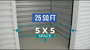 5x5 storage unit size information you