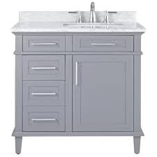 Whether you have a small powder room that needs a classic pedestal sink or you have a double vanity in the master bath that needs a. Sink On Right Side Bathroom Vanities Bath The Home Depot