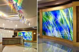 Backlit Glass Feature Wall
