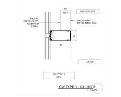 Curtain Wall And Window Schedule Type 1