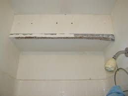 bathroom shower drywall bead rusted