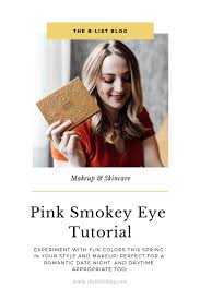 pink smokey eye tutorial for a romantic