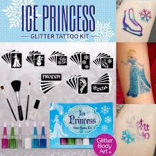 ice princess glitter tattoo kit