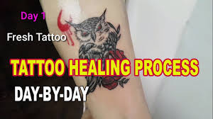 This should only be present in the first few days. Tattoo Healing Process Day By Day Youtube