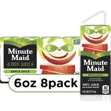 minute maid juice box 100 apple