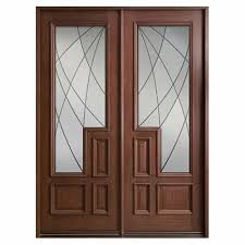Wooden Glass Entry Door