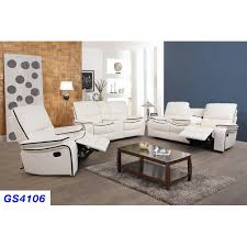 Genuine leather and decorative leather. Ainehome 3pc Recliner Sofa For Living Room Set Faux Leather Reclining Sofa Set Manual Recliner Motion Home Furniture White Walmart Com Walmart Com