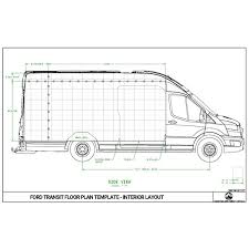 ford transit template floor plan