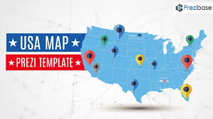 Usa Map Prezi Presentation Template Creatoz Collection