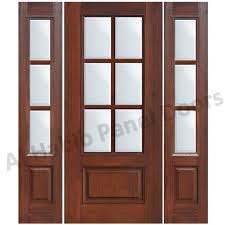glass wooden door with frame hpd480