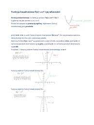 Funkcja Kwadratowa | PDF