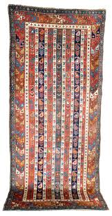 antique caucasian shirvan rug stripes
