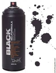 Montana Black Spray 400ml Black Cork Art Supplies Ltd