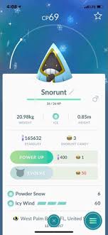 Snorunt Evolution Chart Pokemon Go Www Bedowntowndaytona Com