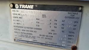 1987 trane twx724a100a1 replaced