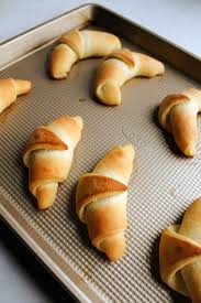 homemade crescent rolls cooking with