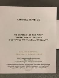 chanel beauty lounge changi airport