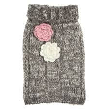 Top Paw Flowers Marled Knit Pet Sweater In 2019 Dog